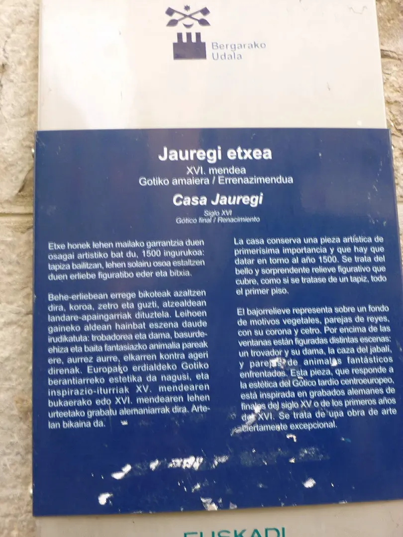 Jauregi Etxea, Bergara