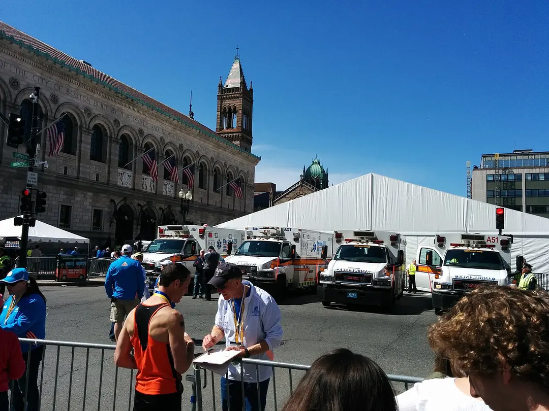 Boston Marathon Starting Line