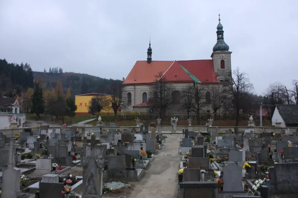 Baroque cemetery in Střílky