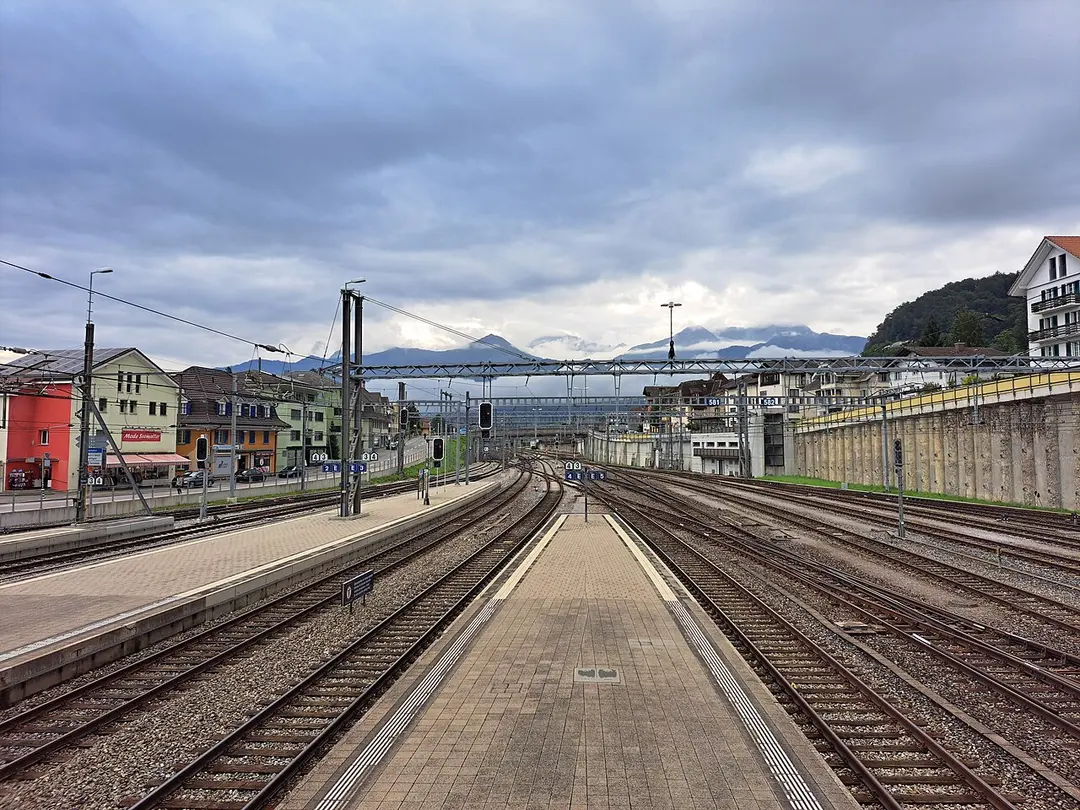 Spiez railway station