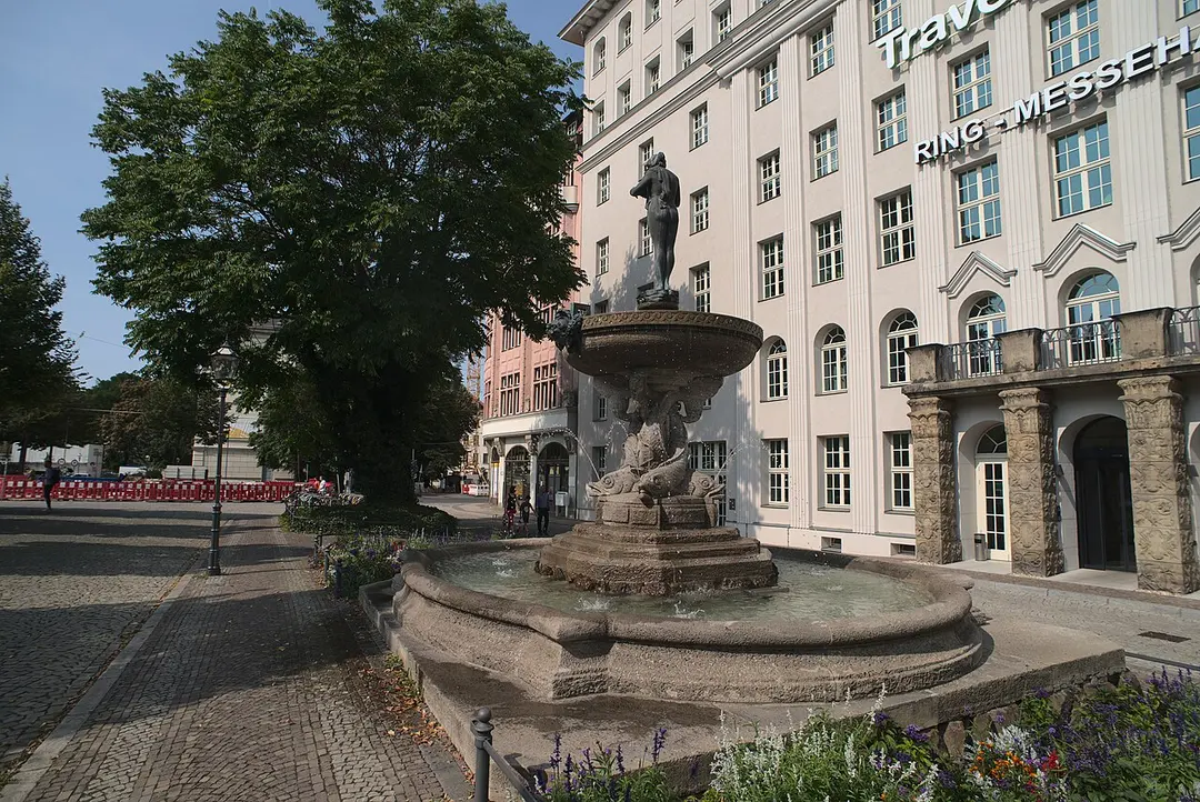 Brunnen in Leipzig Tröndlinring