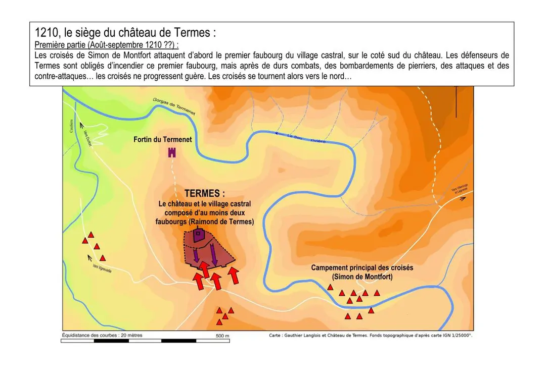 Accueil du château de Termes