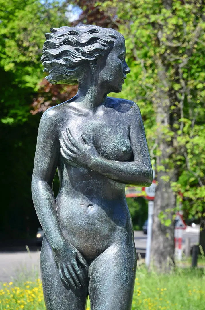 Mädchen im Wind
