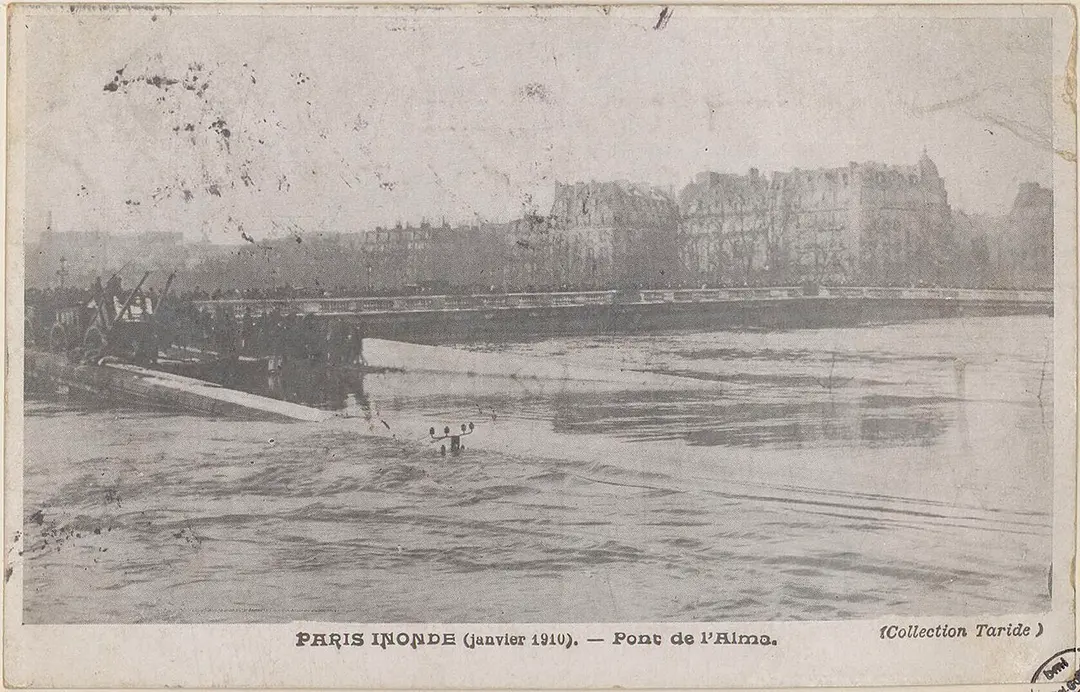 Niveau de la crue de 1910