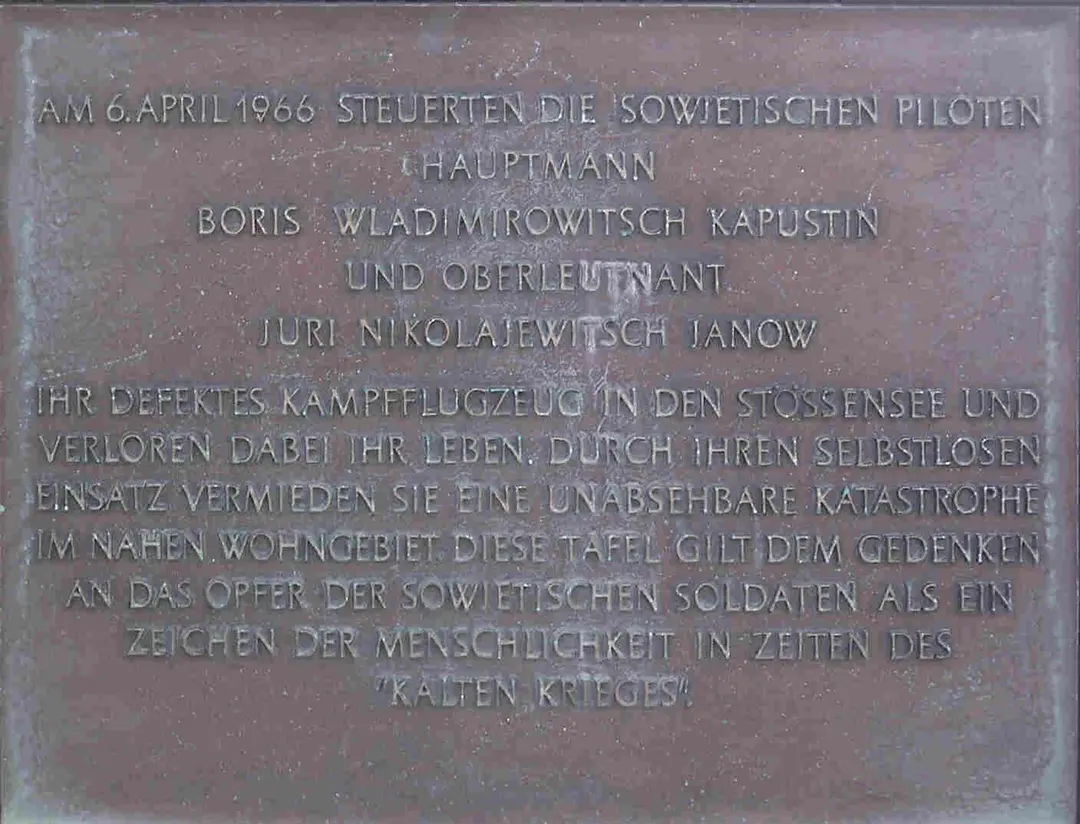 Absturz eines sowjetischen Kampfflugzeugs 1966