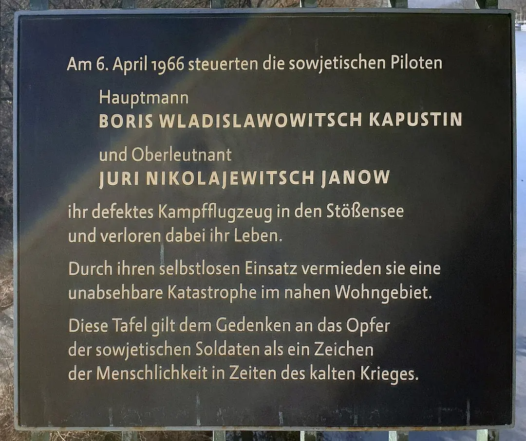 Absturz eines sowjetischen Kampfflugzeugs 1966