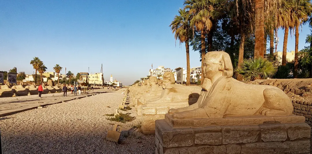 Sphingenallee in Luxor