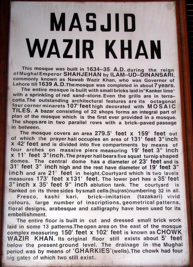 Wazir Khan Mosque