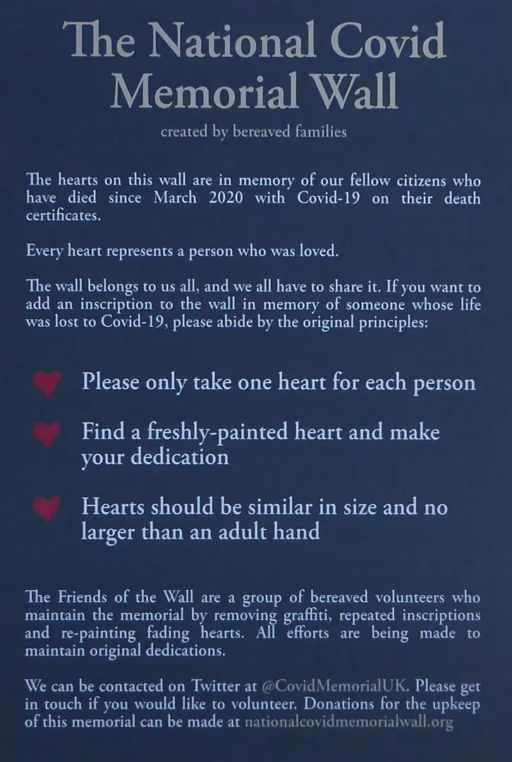 National Covid Memorial Wall