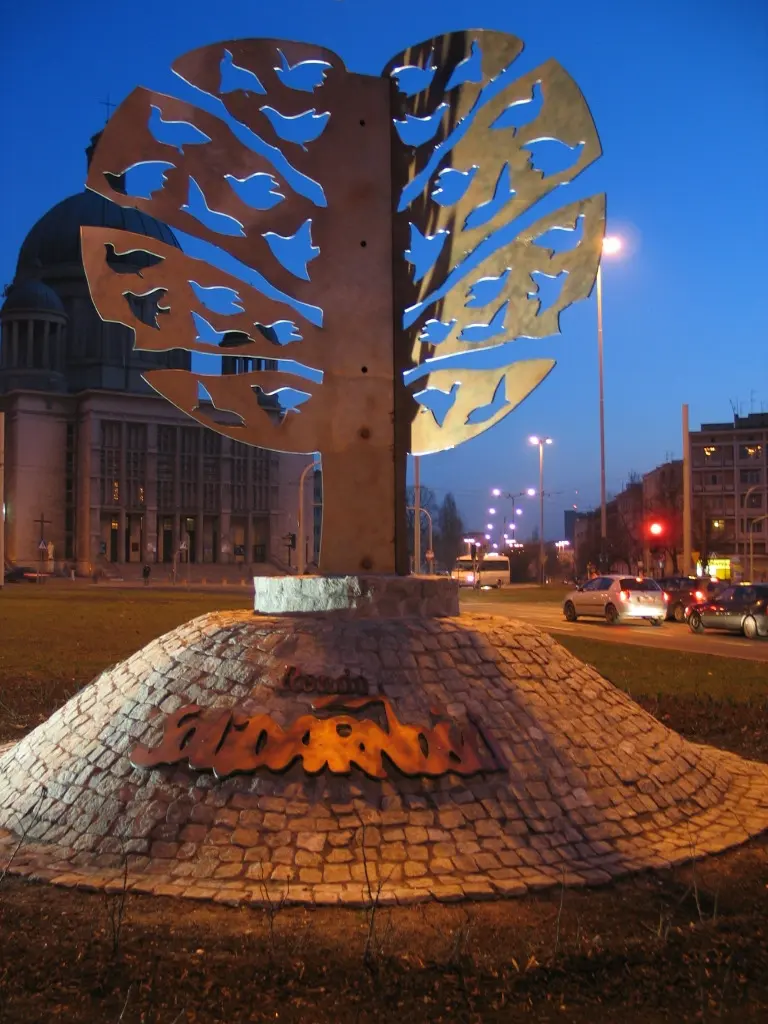 Solidarność Monument in Łódź