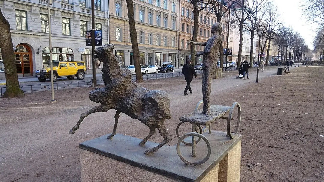 Man - häst - vagn