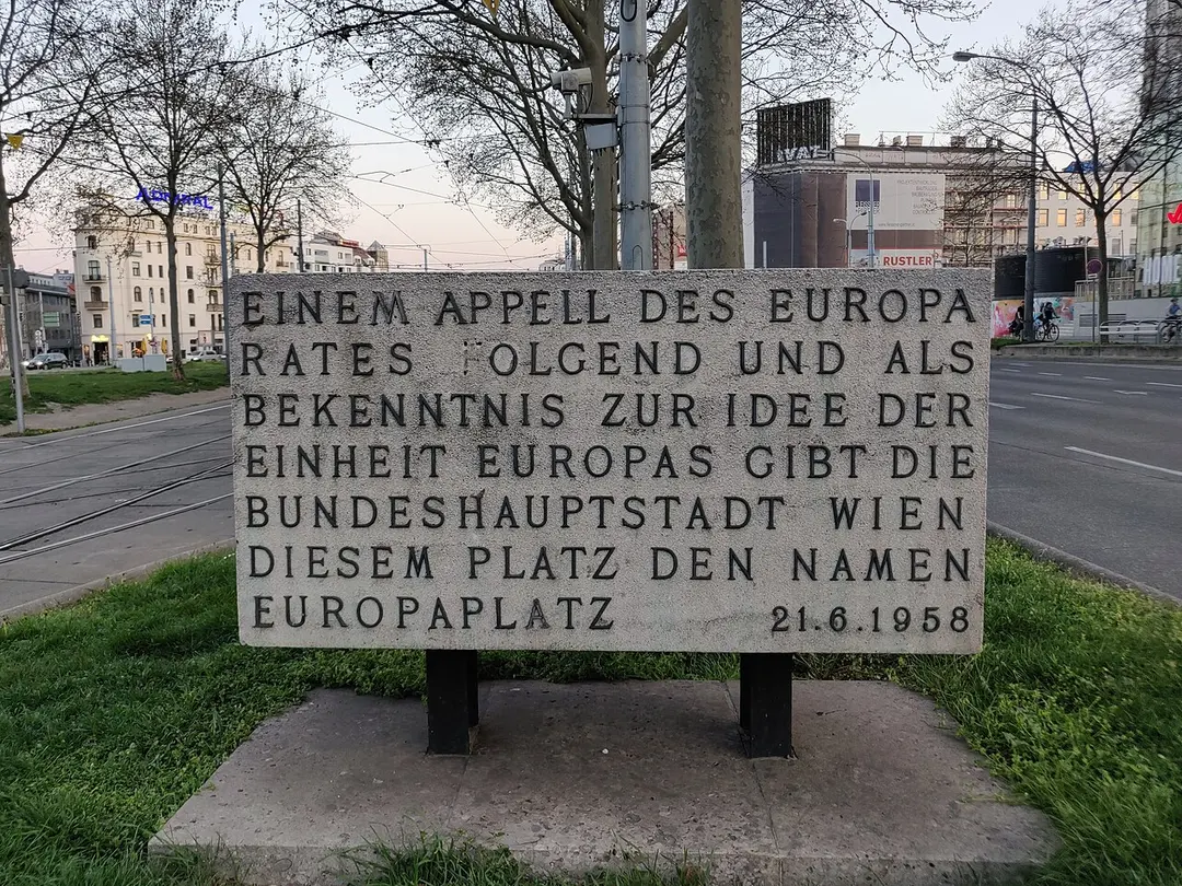 Europa - Gedenkstein