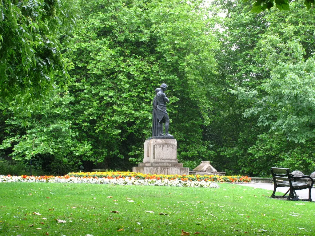 Evan James and James James Statue