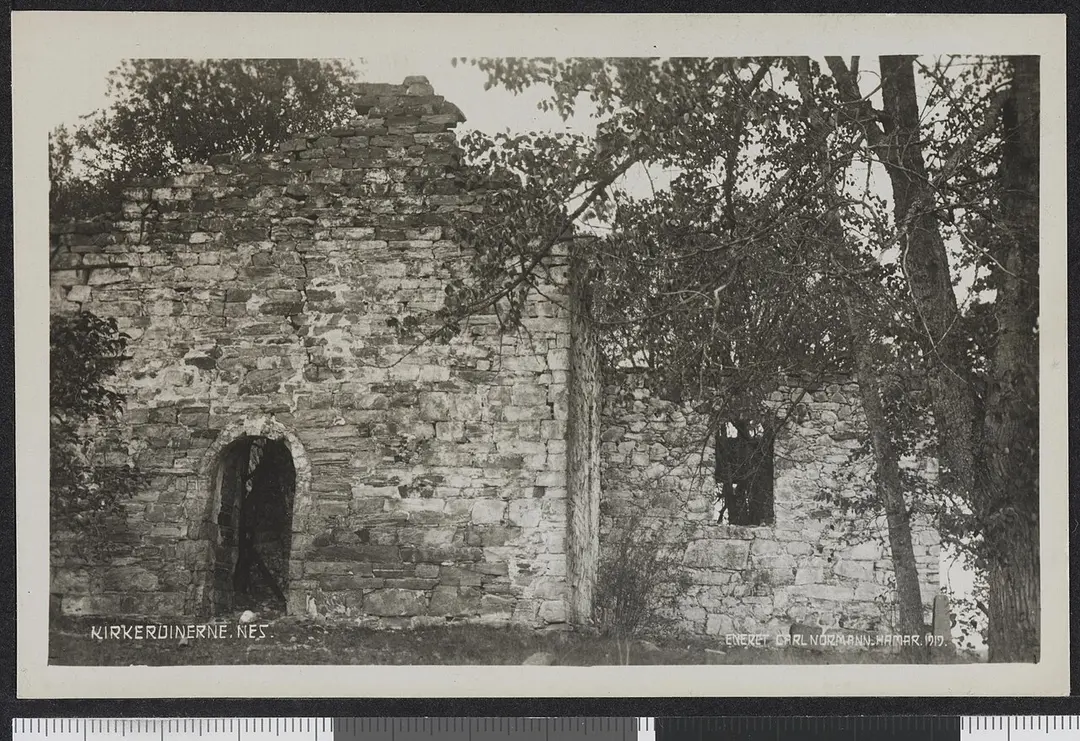 Nes church ruins