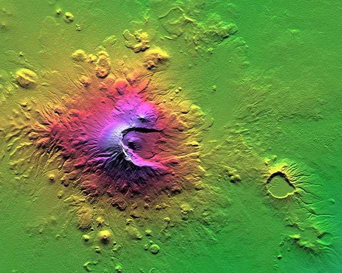 Aschenkegel des Mount Meru
