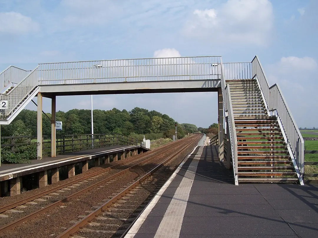 Teesside Airport railway station