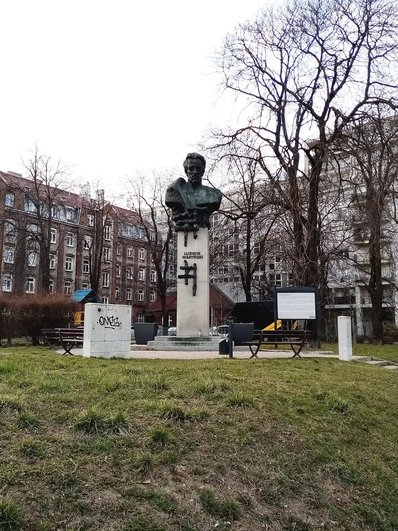 Ludwik Waryński monument in Warsaw