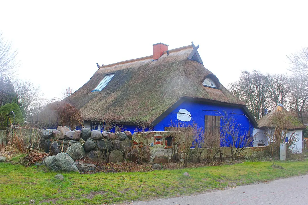 Blaue Scheune