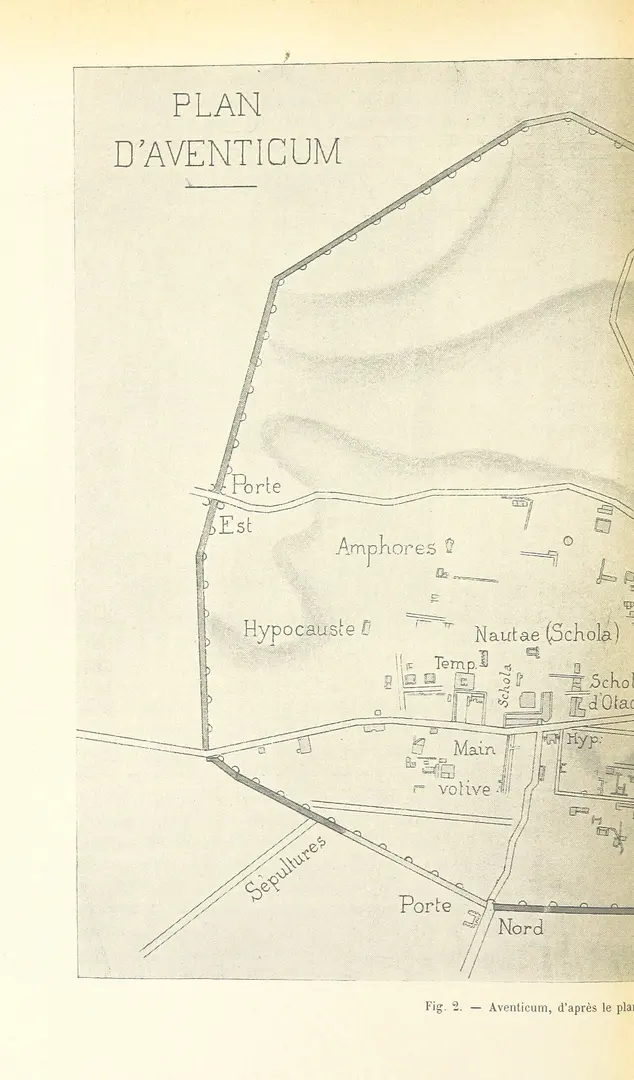 Aventicum, römische Stadt - Avenches, mittelalterlich-neuzeitliche Stadt