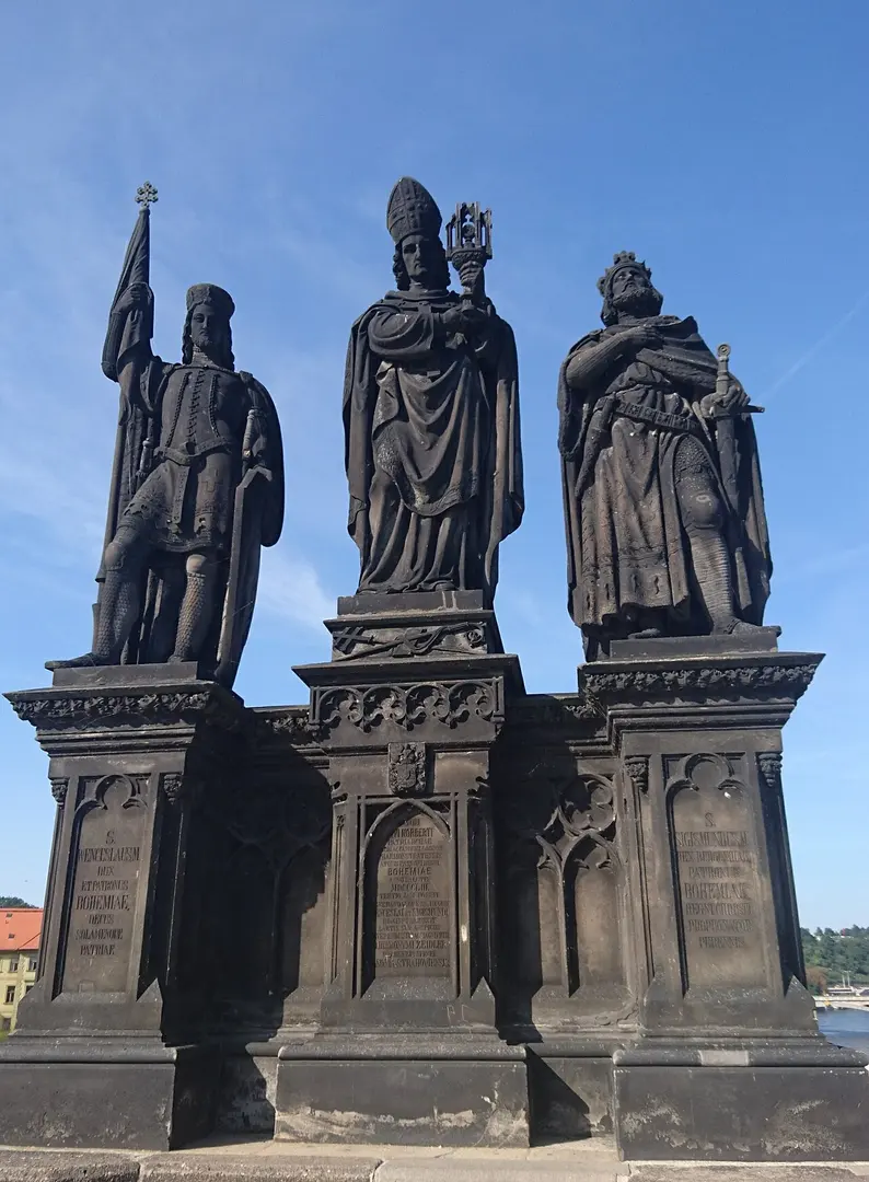Die Heiligen Norbert, Wenzel und Sigismund