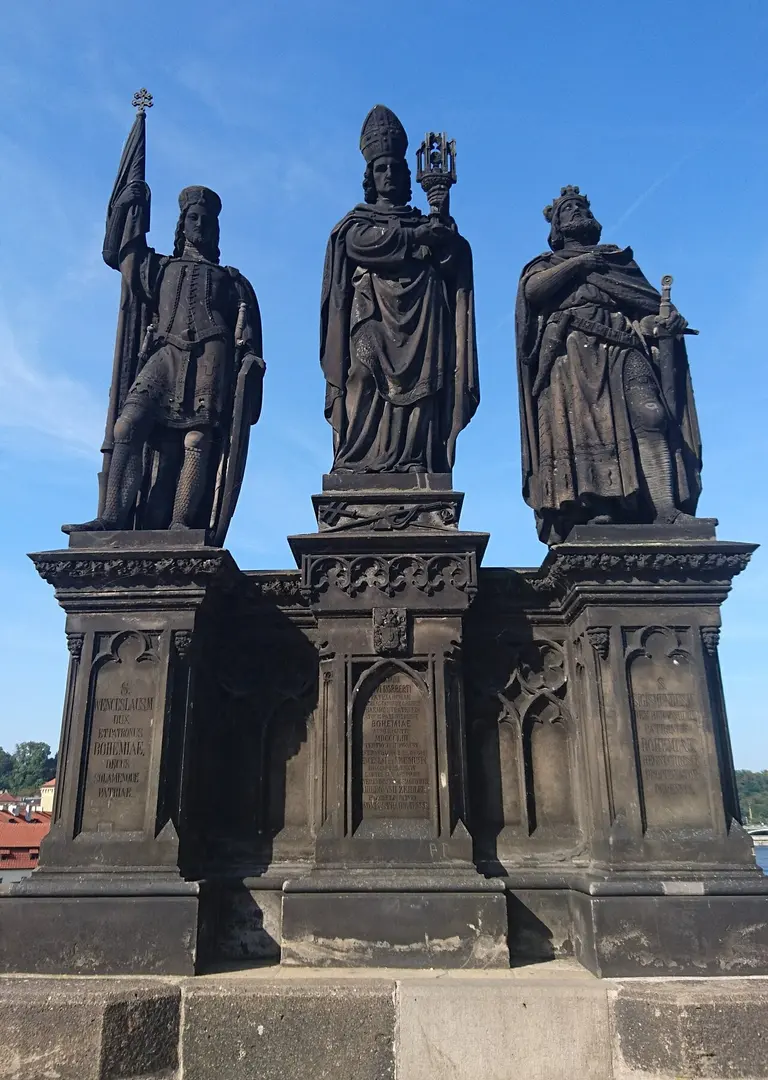 Die Heiligen Norbert, Wenzel und Sigismund
