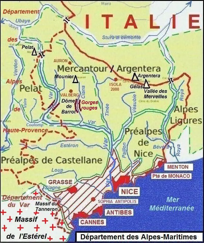 Cime du Gélas / Monte Gelàs