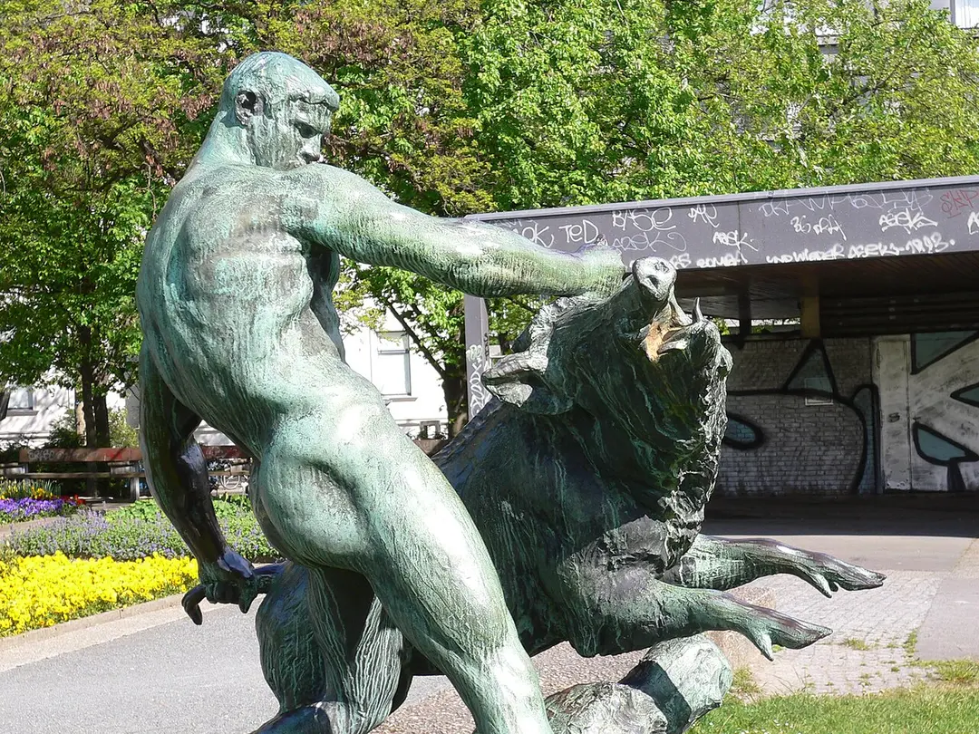 Herkules und der erymanthische Eber