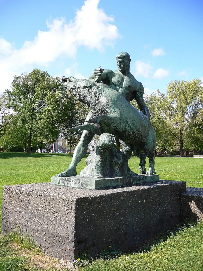 Herkules und der erymanthische Eber