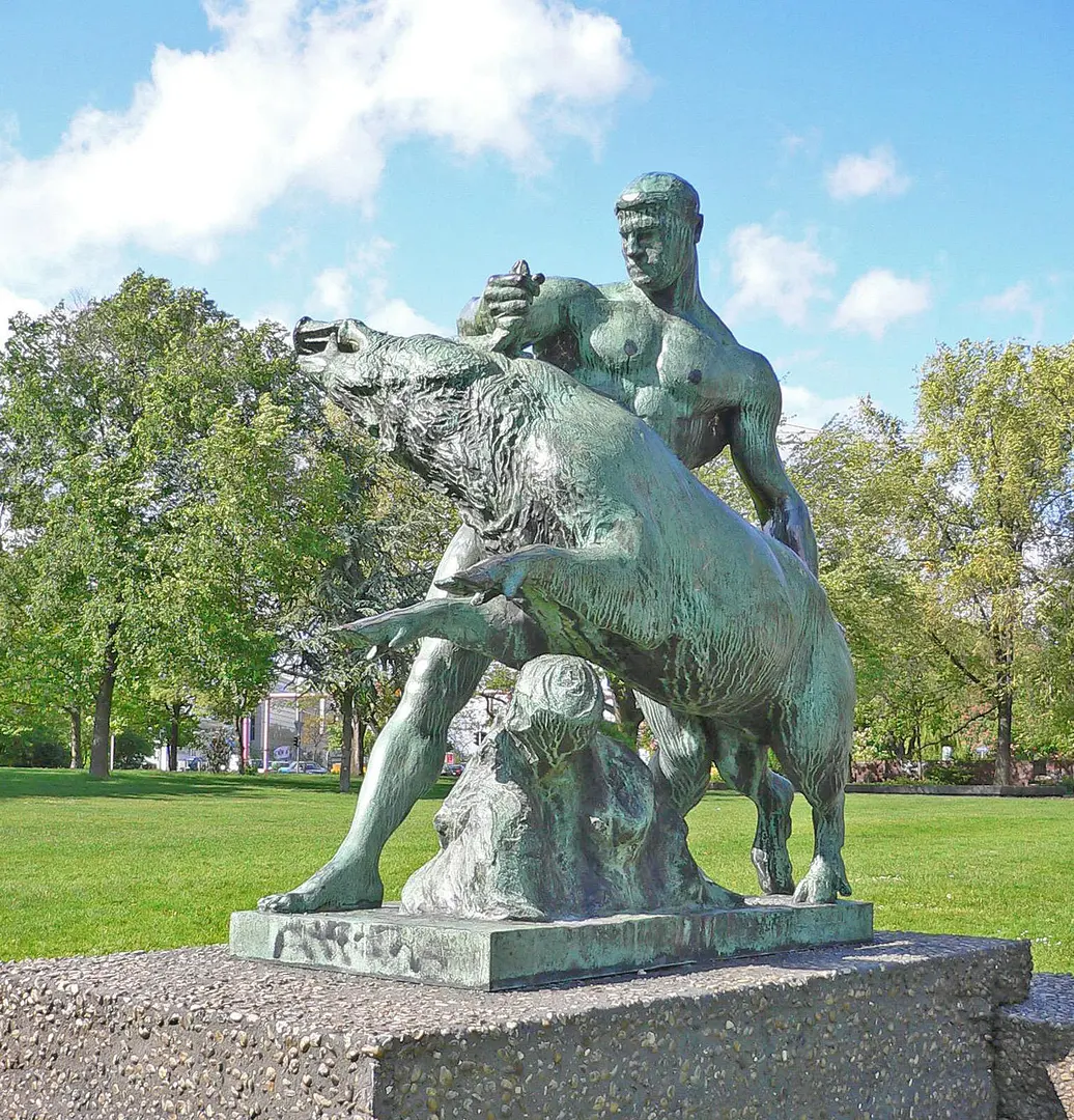 Herkules und der erymanthische Eber