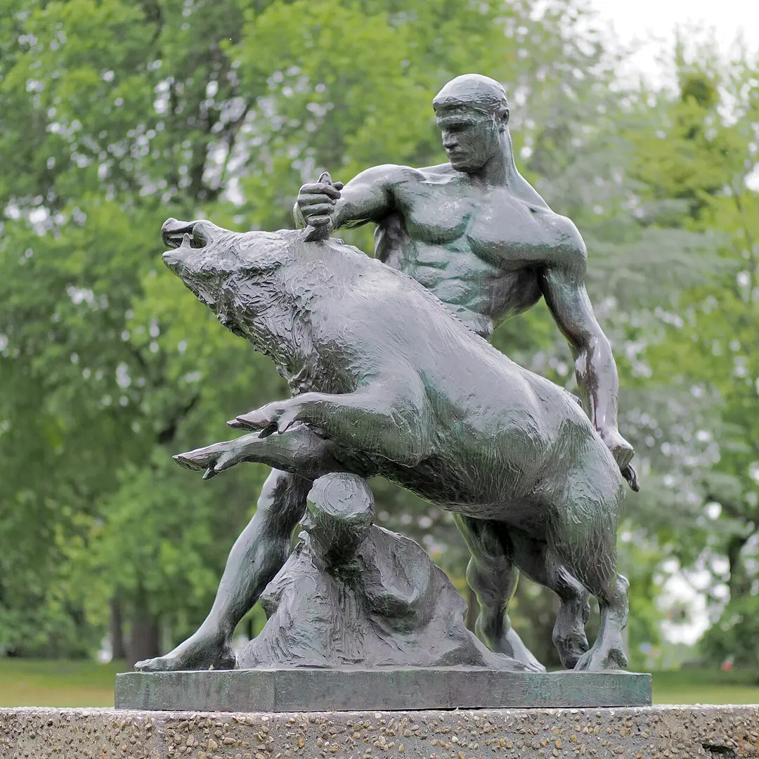 Herkules und der erymanthische Eber