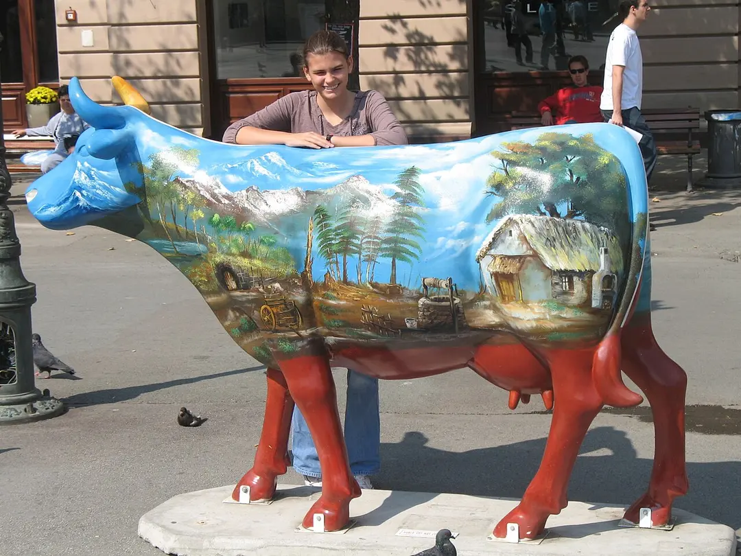 Kraeva na strese (CowParade)